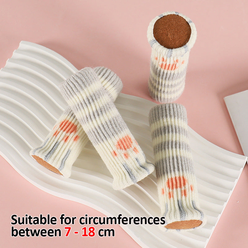 🐱Padded chair leg covers: Table and chair leg pads for cat paws