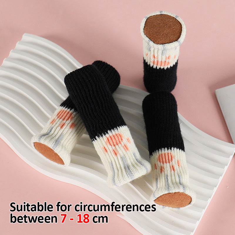 🐱Padded chair leg covers: Table and chair leg pads for cat paws