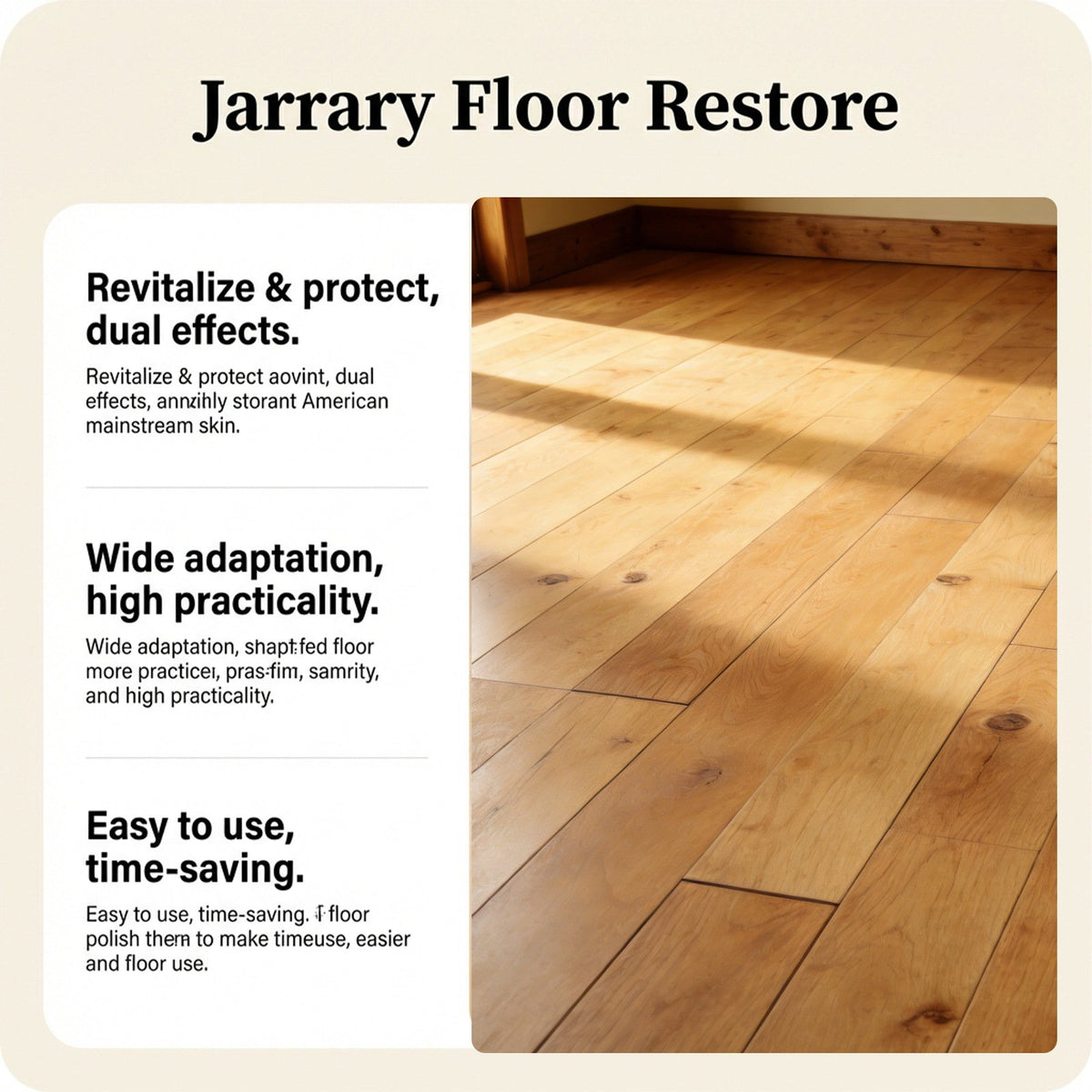 🛡Floor Polish & Protector Repair Wear‐Tear & Lock In Floor Shine
