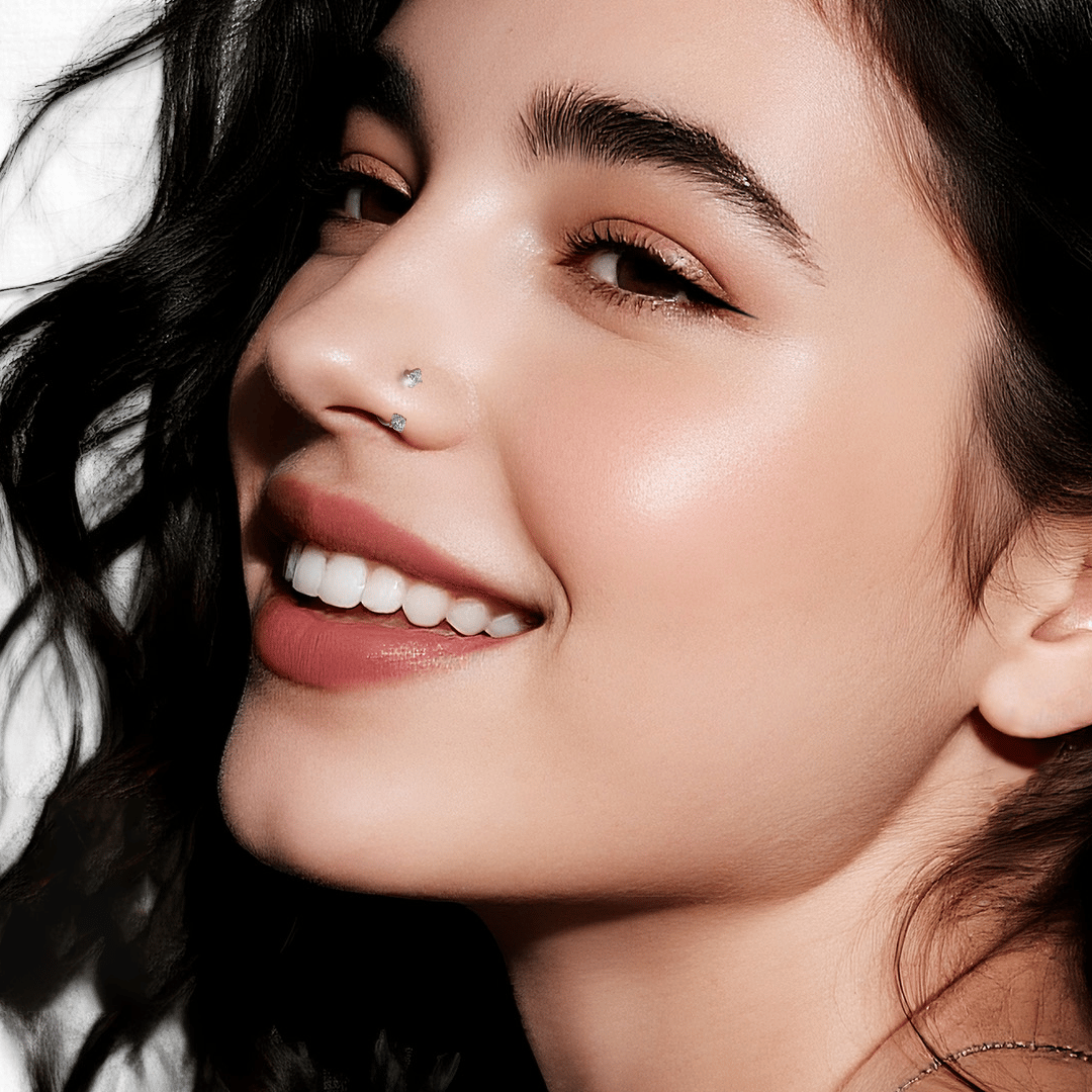💎Horseshoe-shaped nose ring – with internal thread and comfortable fit