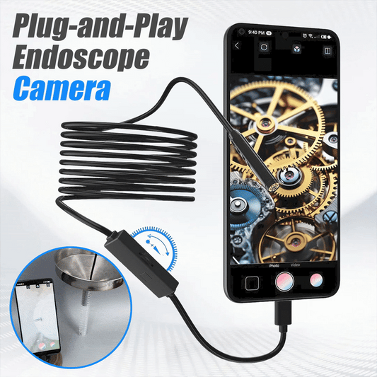 🔎Plug-and-Play endoscope camera – Compatible with Android, iPhone and iPad for direct connection