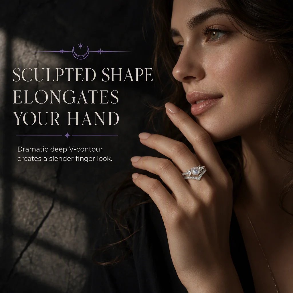 ✨ Vintage Gothic Crescent Ring – Mystical Elegance for Every Day 💍