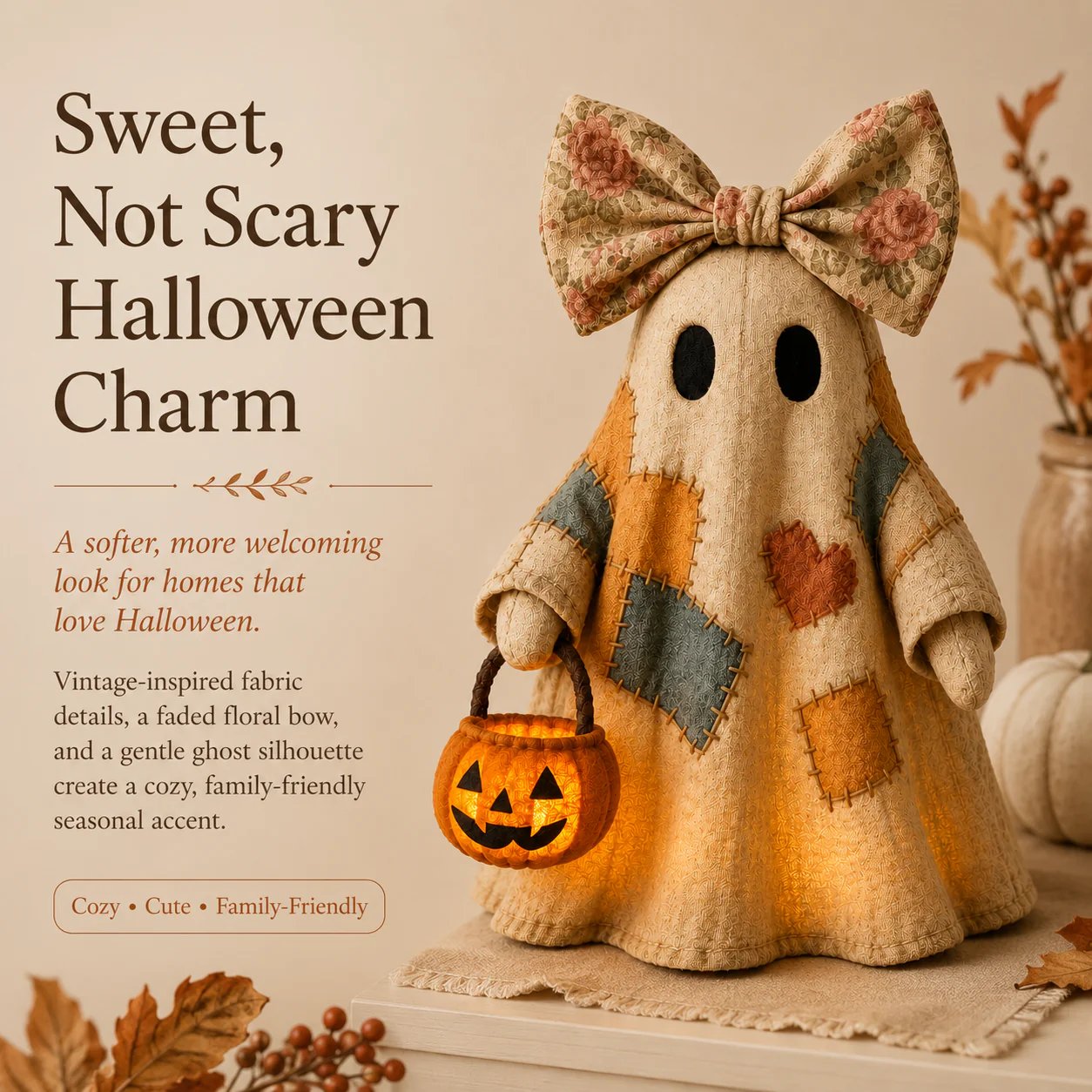 Give your home a touch of playful nostalgia and create a warm and cosy atmosphere! 🎃✨🍂