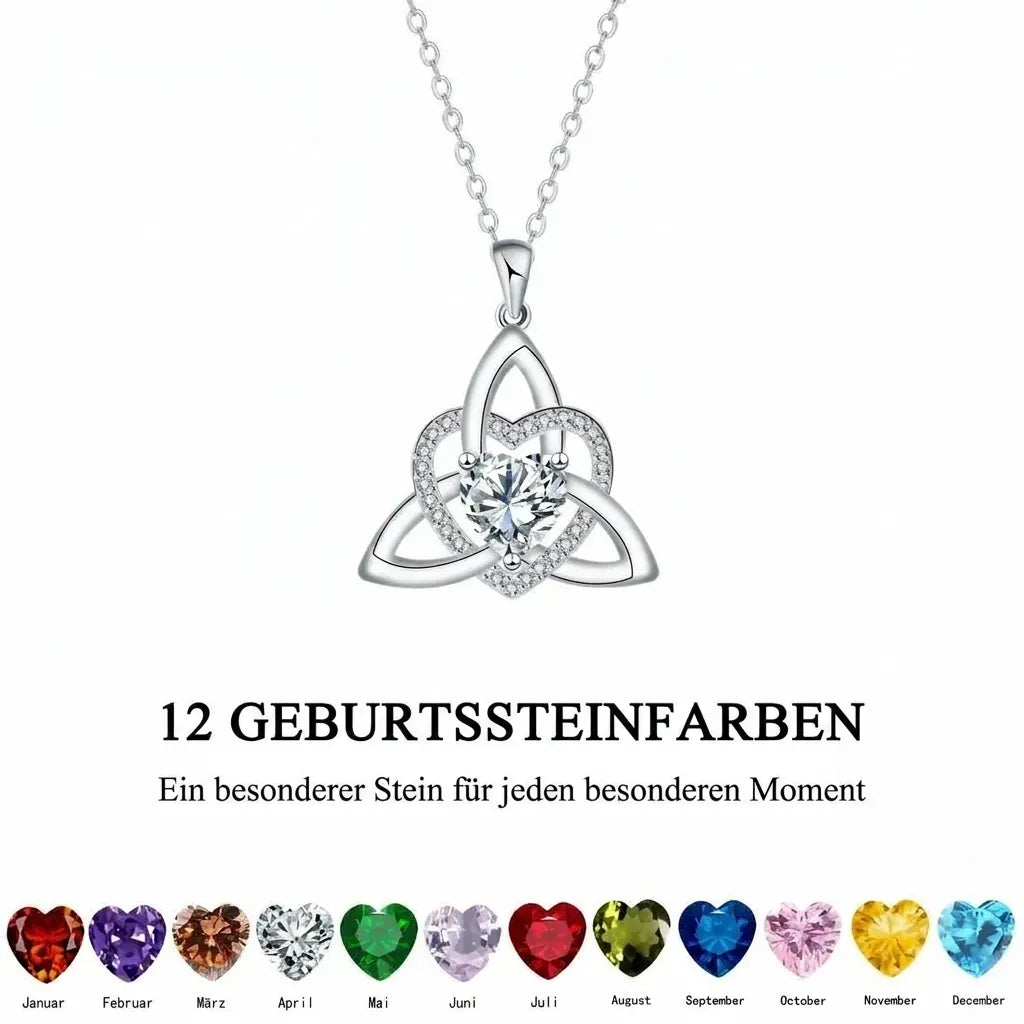 ❤️Birthstone – Celtic Trinity Love Knot Penda