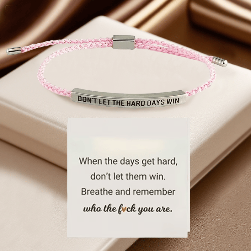 💖Inspirational Bracelet – A Meaningful Reminder To Stay Strong & Keep Going