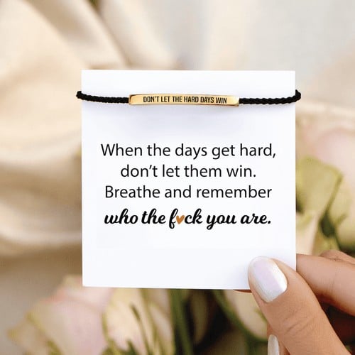 💖Inspirational Bracelet – A Meaningful Reminder To Stay Strong & Keep Going