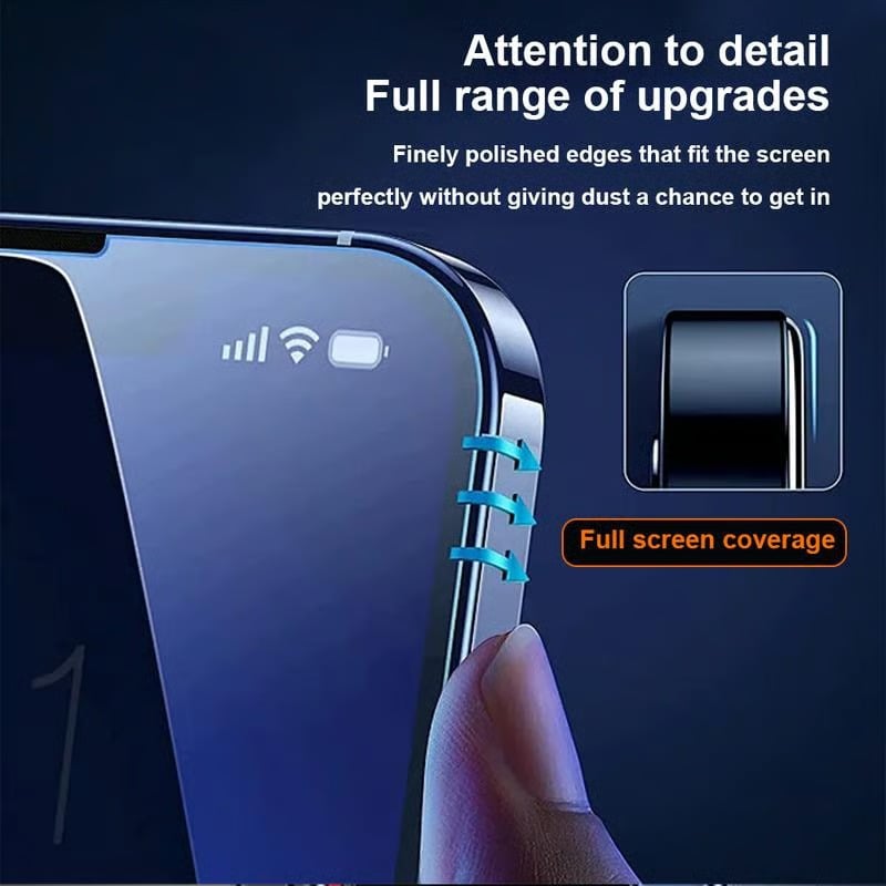 Luxury screen protector for iPhone – fingerprint-resistant, scratch-resistant