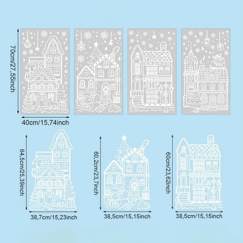 ❄️🎅Christmas Window Static Sticker Set