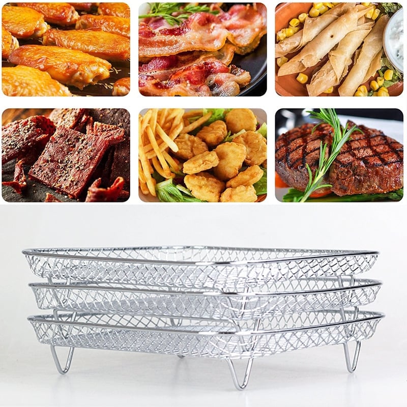 ✨Stainless Steel Stackable Air Fryer Rack