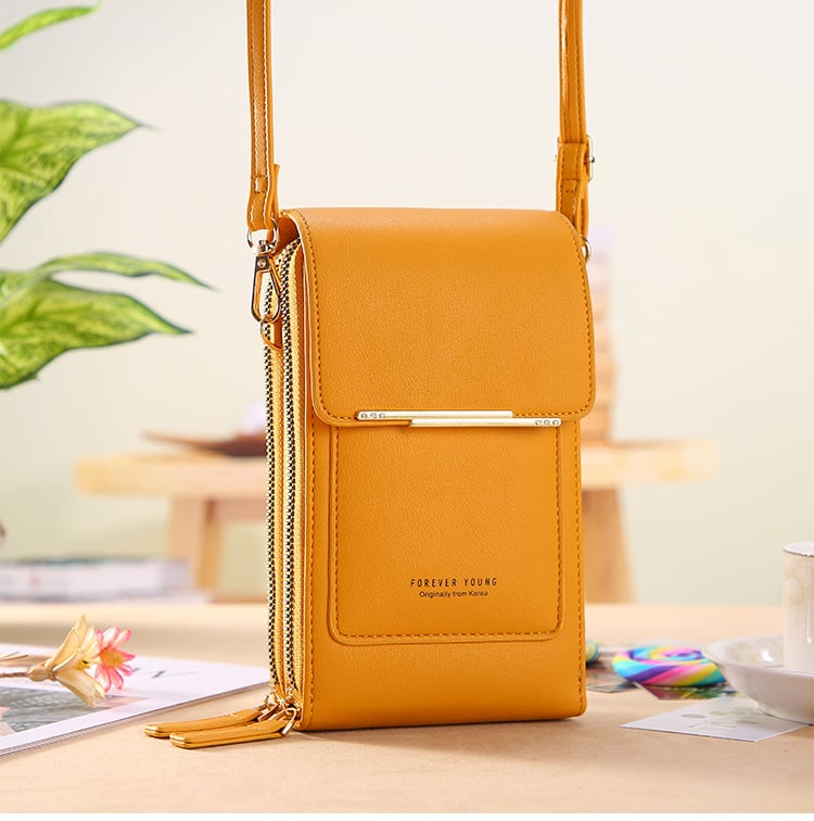👛Anti-theft shoulder bag for mobile phones | Access to touchscree