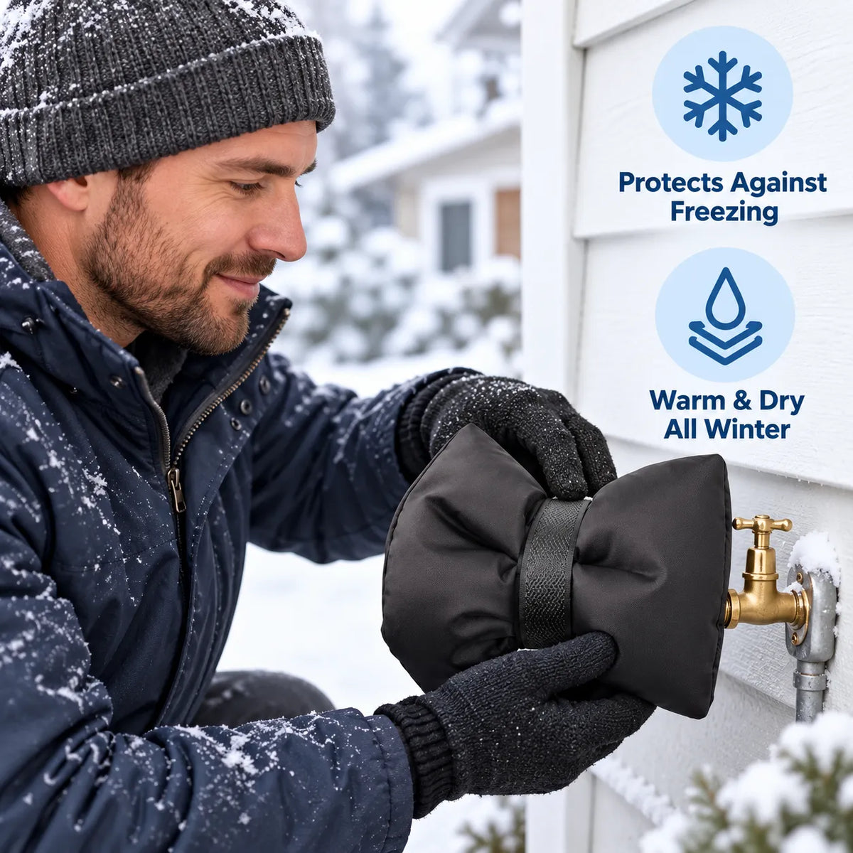 Outdoor Faucet Freeze Protection Socks