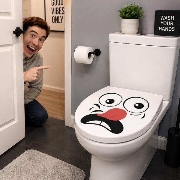 🔥Last Day 50% OFF🌱 Eco-Friendly Funny Face Sticker Set(4 whimsical facial expressions from grinning to silly)