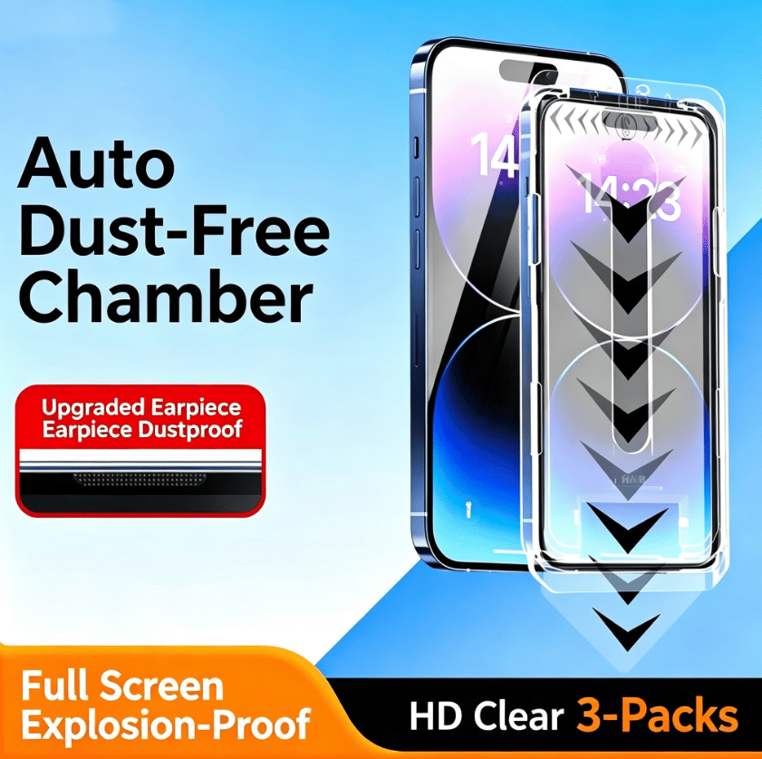 Luxury screen protector for iPhone – fingerprint-resistant, scratch-resistant