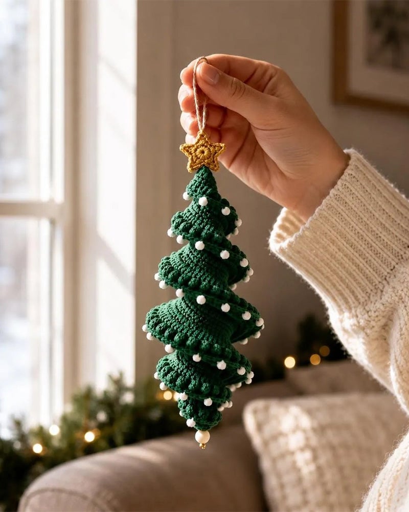 ☃️Last day of the 50% discount – Get started on crocheting a spiral-shaped snowman