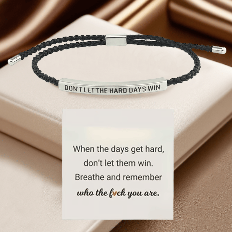 💖Inspirational Bracelet – A Meaningful Reminder To Stay Strong & Keep Going