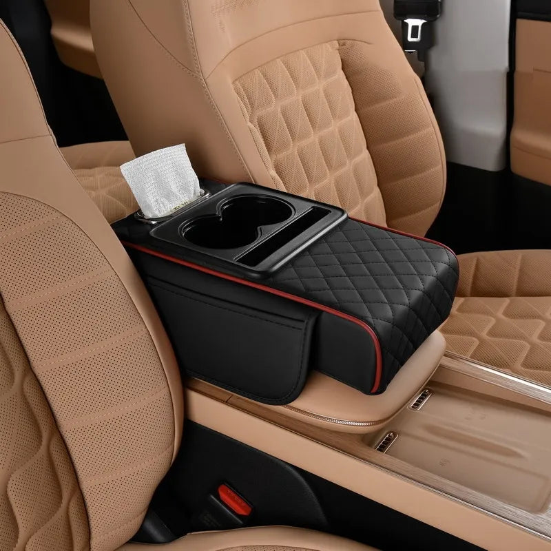 🚗 🔥Multifunctional PU leather mat for car armrests