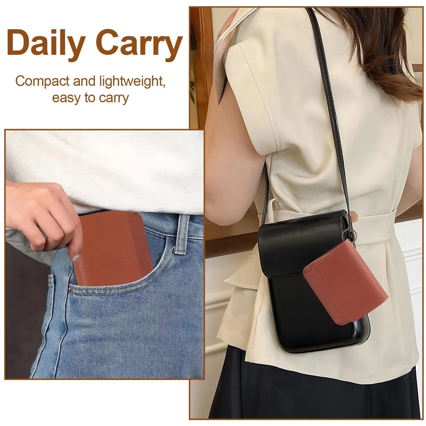 👜 Retro Multi-Card Handheld Wallet With Hidden Pocket