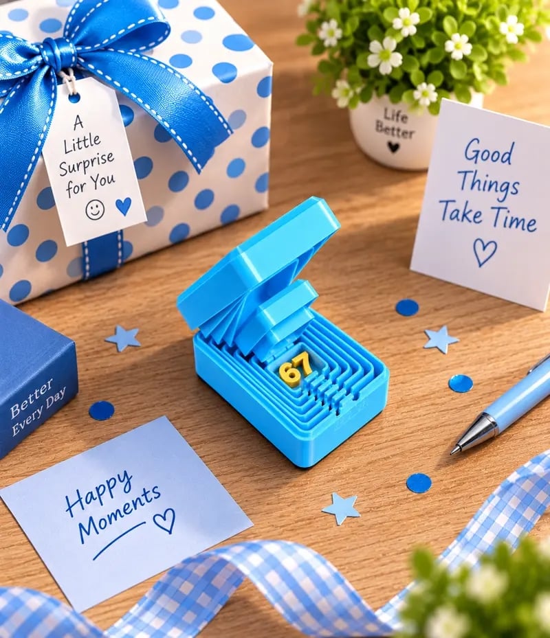 🎁 6-Layer Nesting Prank Gift Box | Pick Your Surprise: Middle Finger, Spider or Number 67
