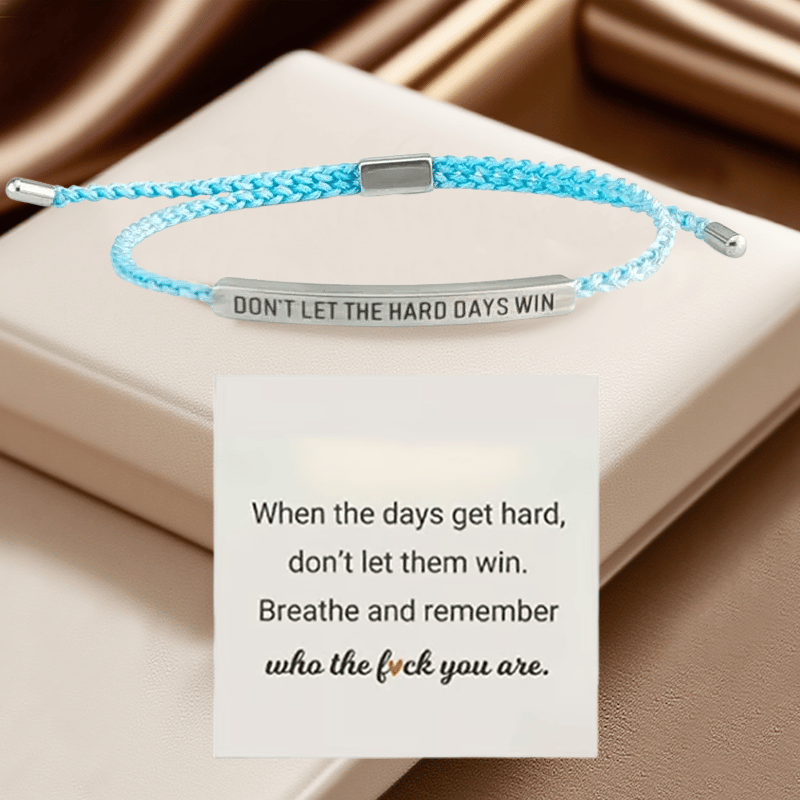 💖Inspirational Bracelet – A Meaningful Reminder To Stay Strong & Keep Going