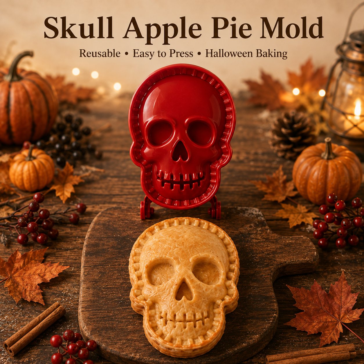 🎃 8-piece set of moulds for small Halloween tarts