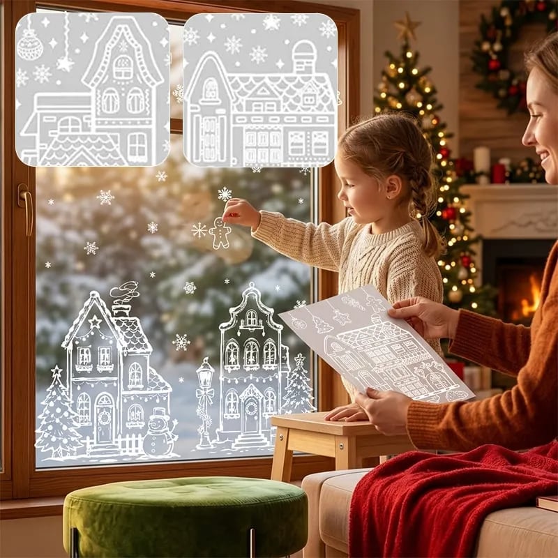❄️🎅Christmas Window Static Sticker Set