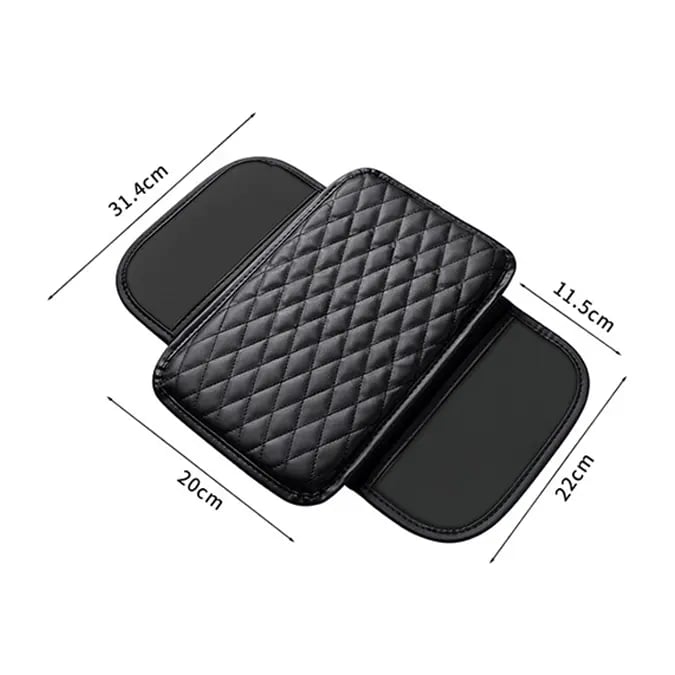 Multifunctional Car Armrest Cushion – Padded Console Cover with Built-In Storage