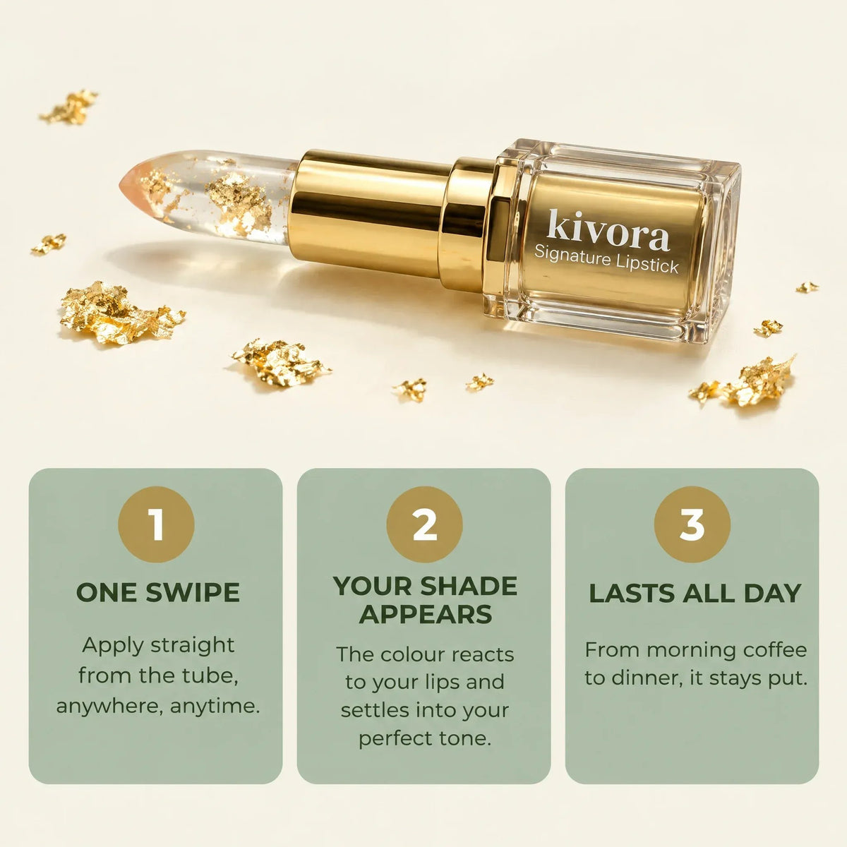 🔥Last day Only £9.99💋Transferproof Color-Changing Lipstick💄Auto-Tints on Contact!