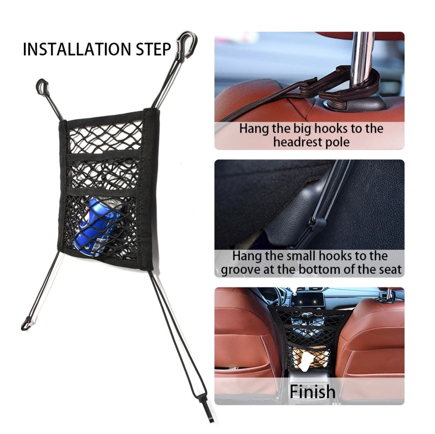3-layer storage net and barrier for car sorting