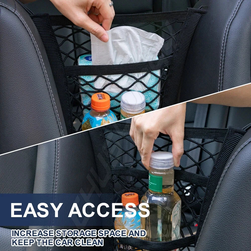 3-layer storage net and barrier for car sorting