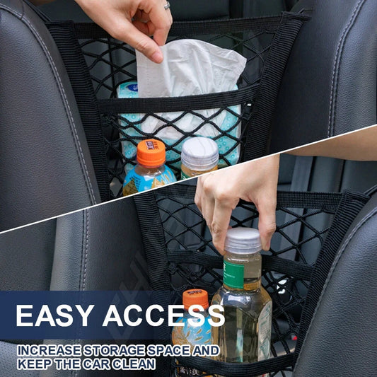 3-layer storage net and barrier for car sorting