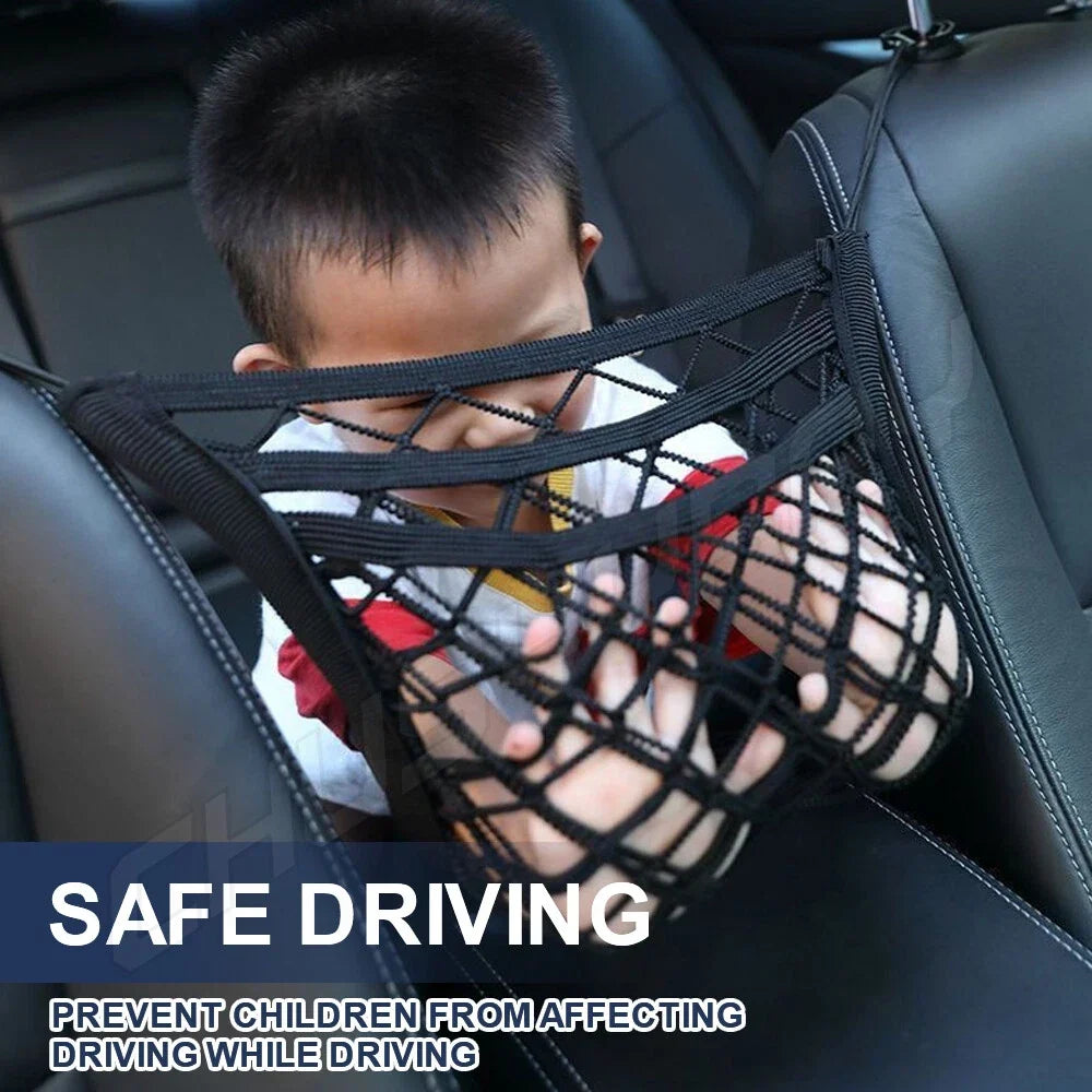 3-layer storage net and barrier for car sorting