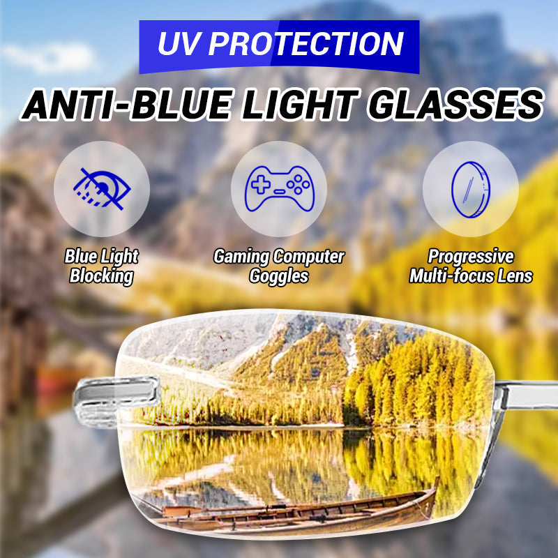 🔥Buy two get one free🔥Stylish reading glasses with autofocus｜Blue light filter · All-day comfort and crystal-clear vision