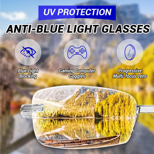 🔥Buy two get one free🔥Stylish reading glasses with autofocus｜Blue light filter · All-day comfort and crystal-clear vision