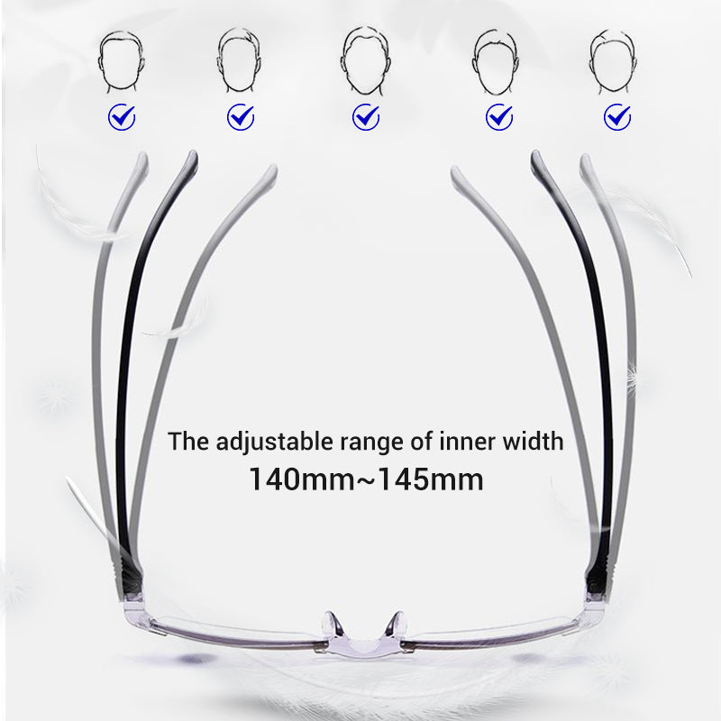 🔥Buy two get one free🔥Stylish reading glasses with autofocus｜Blue light filter · All-day comfort and crystal-clear vision