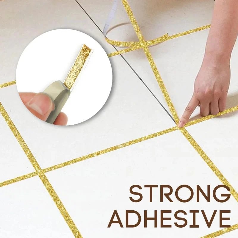 🔥 Buy 1, get 1 free! 🔥 Mould-resistant and waterproof self-adhesive sealing strip for grout lines between ceramic tiles 🛠️✨ – No more dirty grout lines! 🚫🦠 Easy to fit yourself, durable sealant for tiles, washbasins and baths