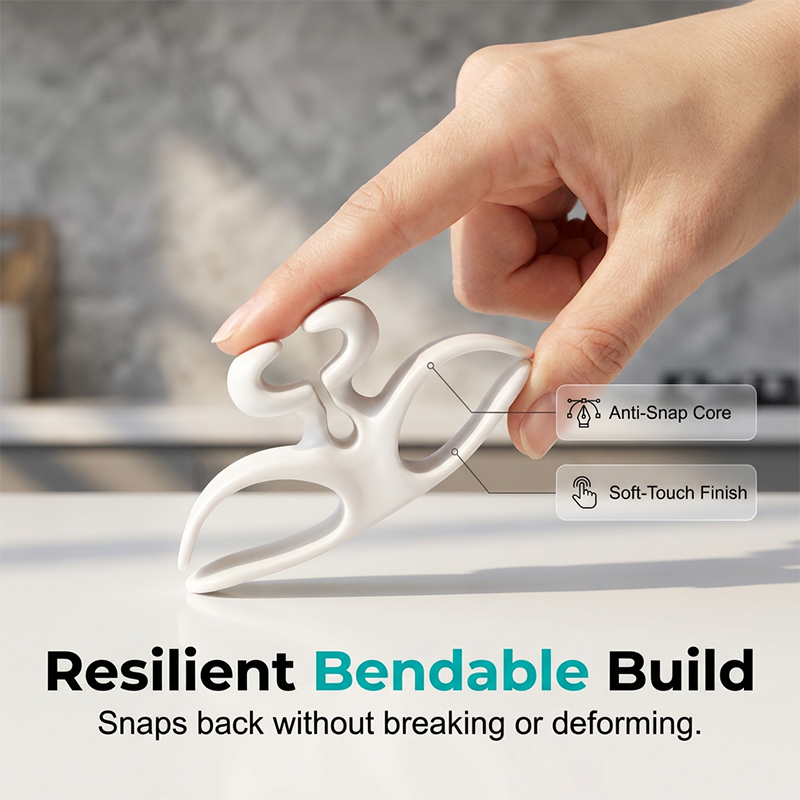 Self-adhesive silicone cable holders for white good