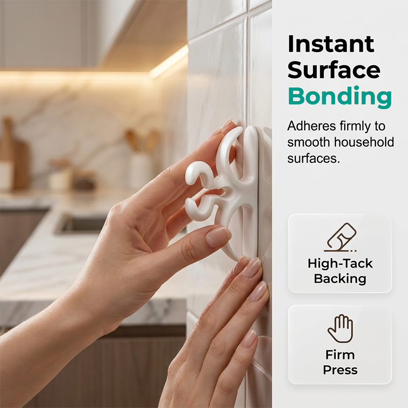 Self-adhesive silicone cable holders for white good