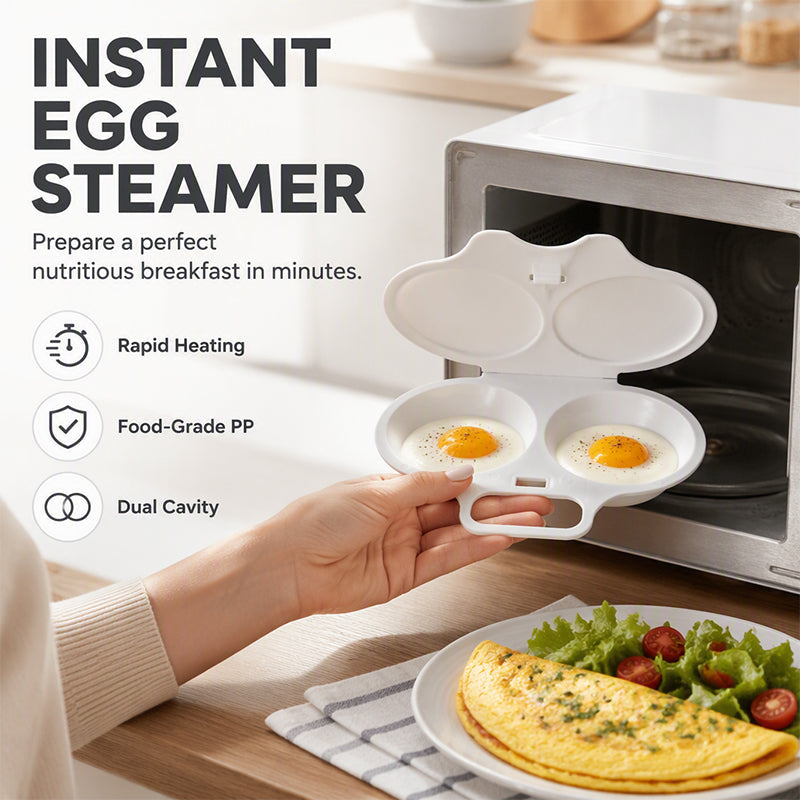 🎁New for 2026 – 50% off💥Microwave egg cooker with lid and handl