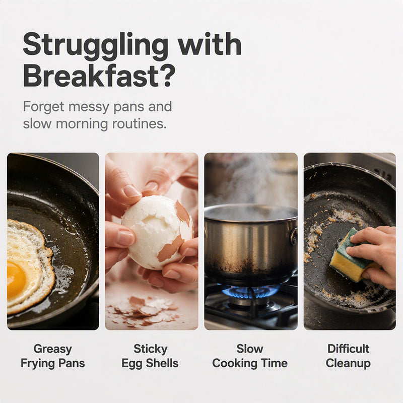 🎁New for 2026 – 50% off💥Microwave egg cooker with lid and handl