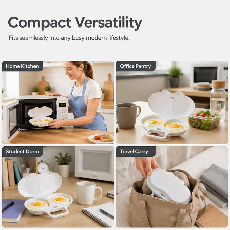 🎁New for 2026 – 50% off💥Microwave egg cooker with lid and handl