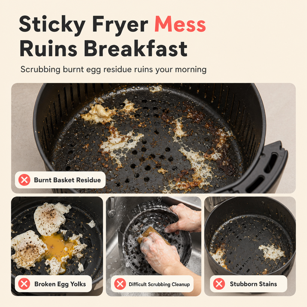 Silicone baking tin for an air fryer