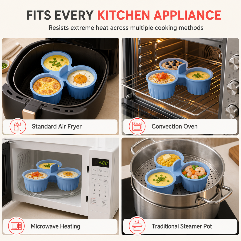 Silicone baking tin for an air fryer