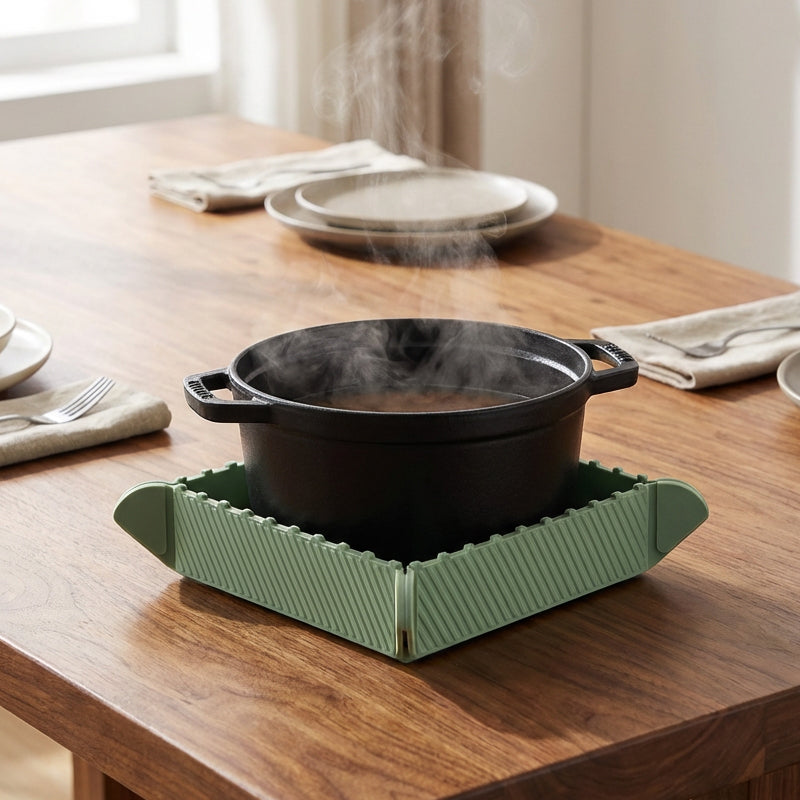 🎁Limited time 49% OFF🍳Magnetic Silicone Trivet 🧲 | Foldable Pot Mat & Small Kitchen Tray