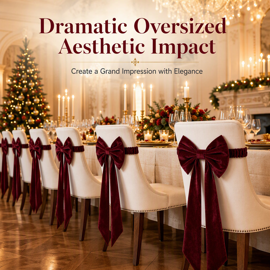 ⏳🔥50% OFF FOR A LIMITED TIME! ⏰🎀Large velvet Christmas bow - elegant decoration for the Christmas tree and home