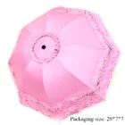 Lace Folding Umbrella Fashion UV Protection Parasol Princess Rain Umbrella Ultra Light Sun Umbrella Women 13