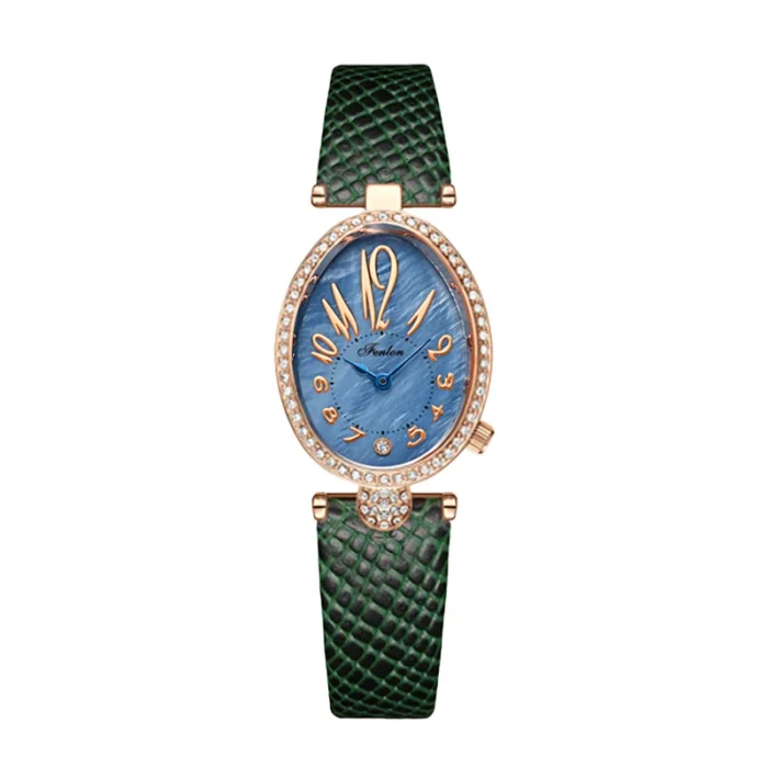 Fashion Women Watch Diamond Golden Steel Waterproof Vintage Female Handwatch Original Luxury Brands Leather Wristwatches Ladies – luxury ladies watch 8