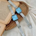 Retro Simple Stainless Steel Strap Square Dial Quartz Watch 5
