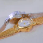 Golden Quartz Small String Wristwatch 5