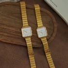 Retro Simple Stainless Steel Strap Square Dial Quartz Watch 2