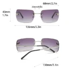 Rimless Diamond Butterfly Sunglasses 5